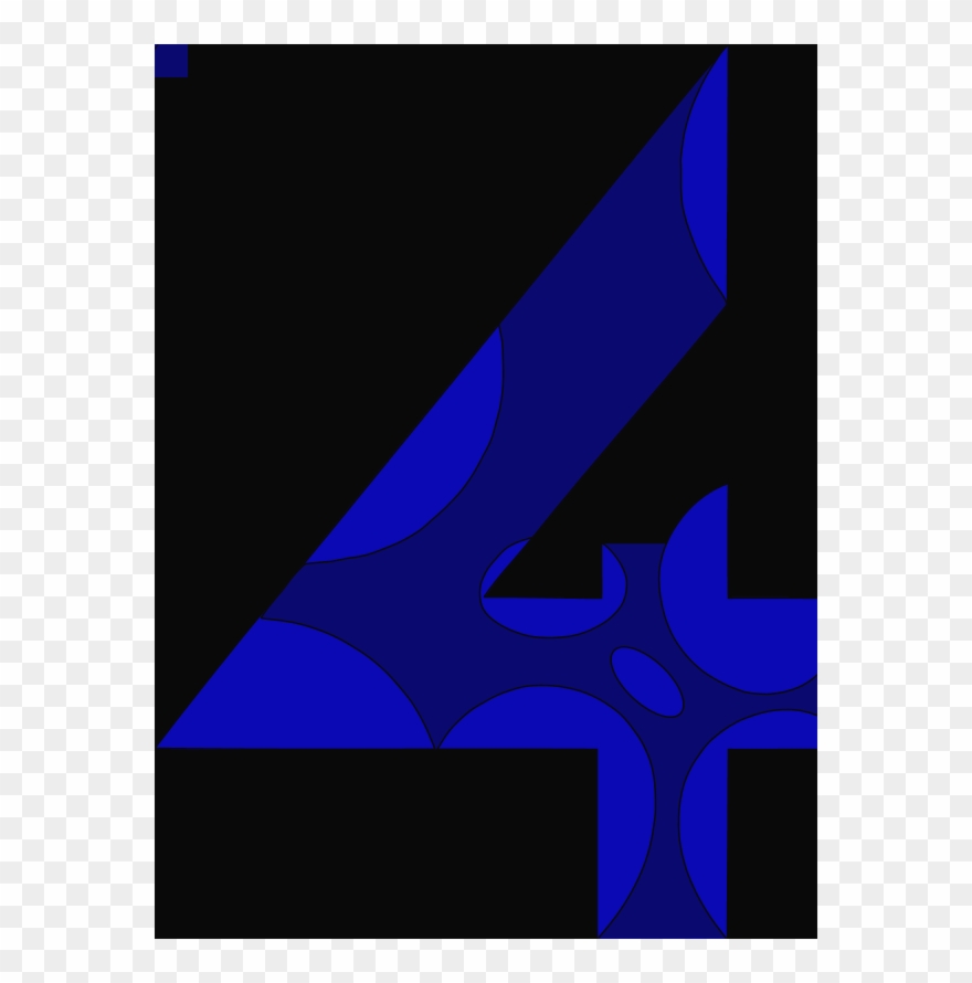 Number Four Clipart 4 Clip Art - Graphic Design - Png Download