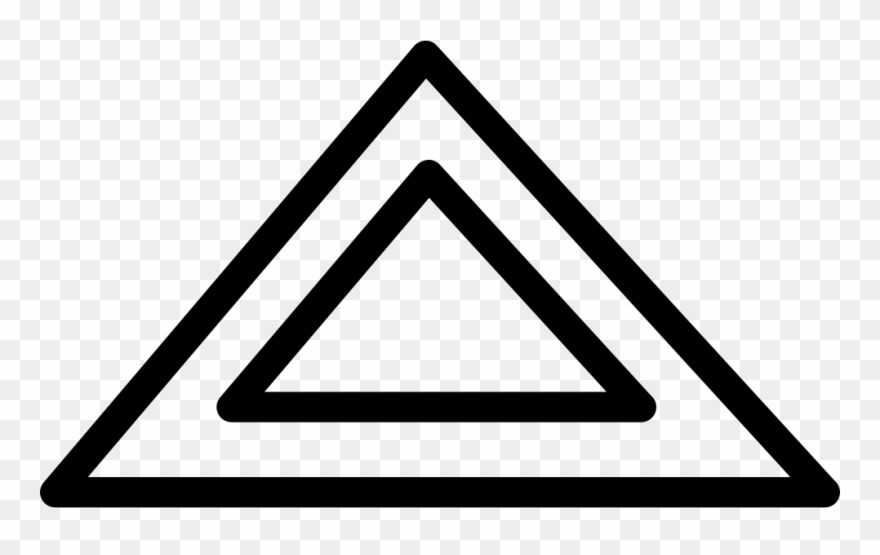Triangular Shape Outline Svg Png Icon Free Download - Portable Network Graphics Clipart