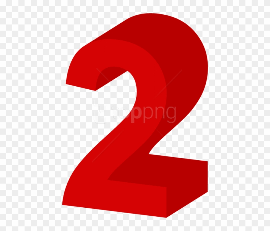 Free Png Download Number Two Red Clipart Png Photo - Numero 2 En Rojo Transparent Png