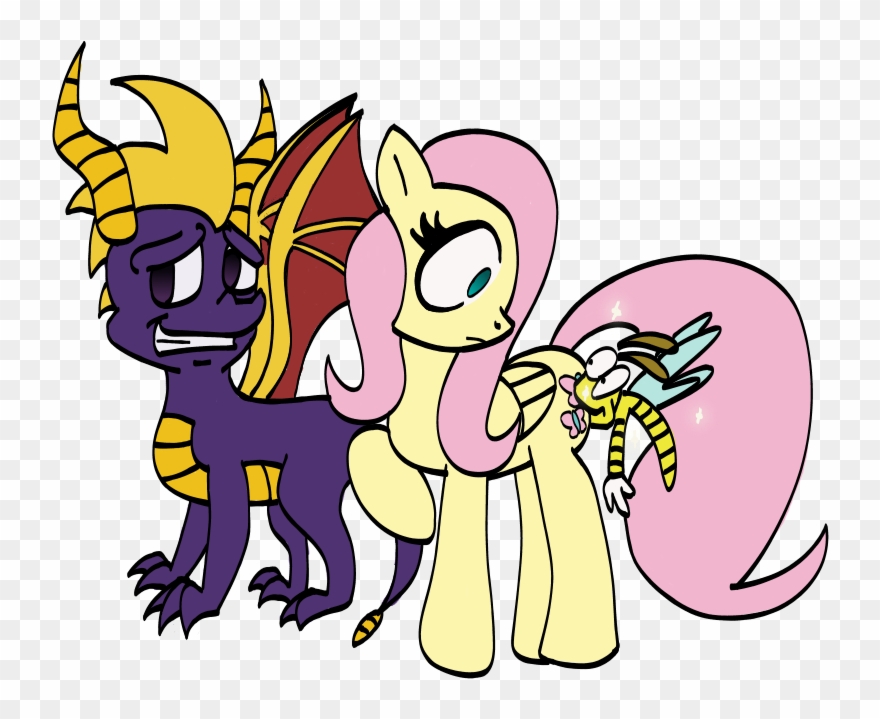 Turkleson, Fluttershy, Plot Bite, Safe, Sparx The Dragonfly, - Cartoon Clipart
