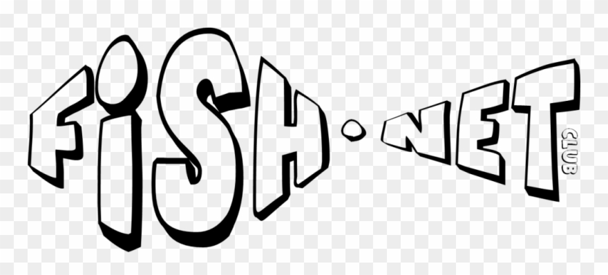 Fishnet - Line Art Clipart