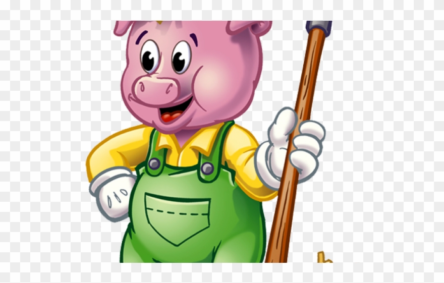 Pig Clipart Grandma - Three Little Pigs Character - Png Download