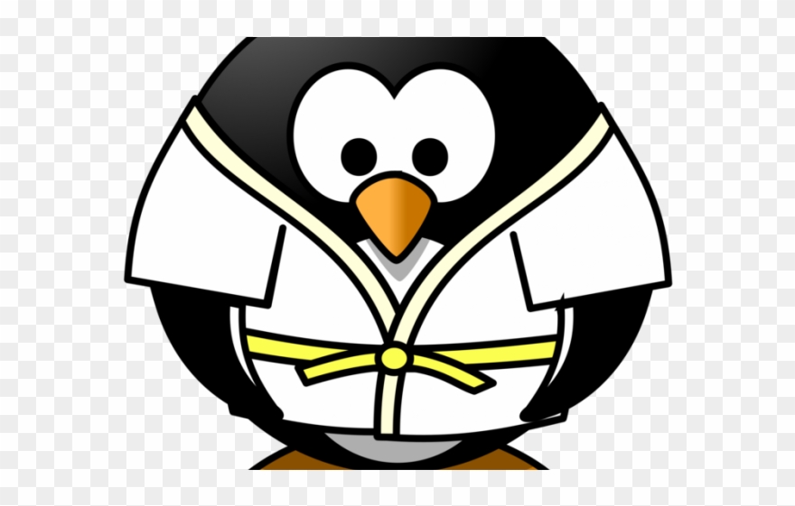 Penguin Clipart Sport - Judo Cartoon - Png Download