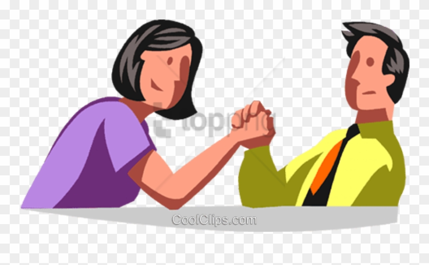 Free Png Arm Wrestling Man Vs Woman Png Image With - Arm Wrestling Man Vs Woman Clipart Transparent Png