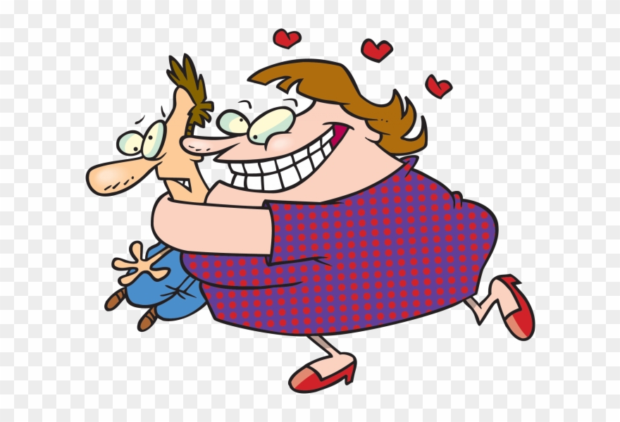Gallery For Hug Cartoon - Fat Girl Hugging Skinny Guy Clipart