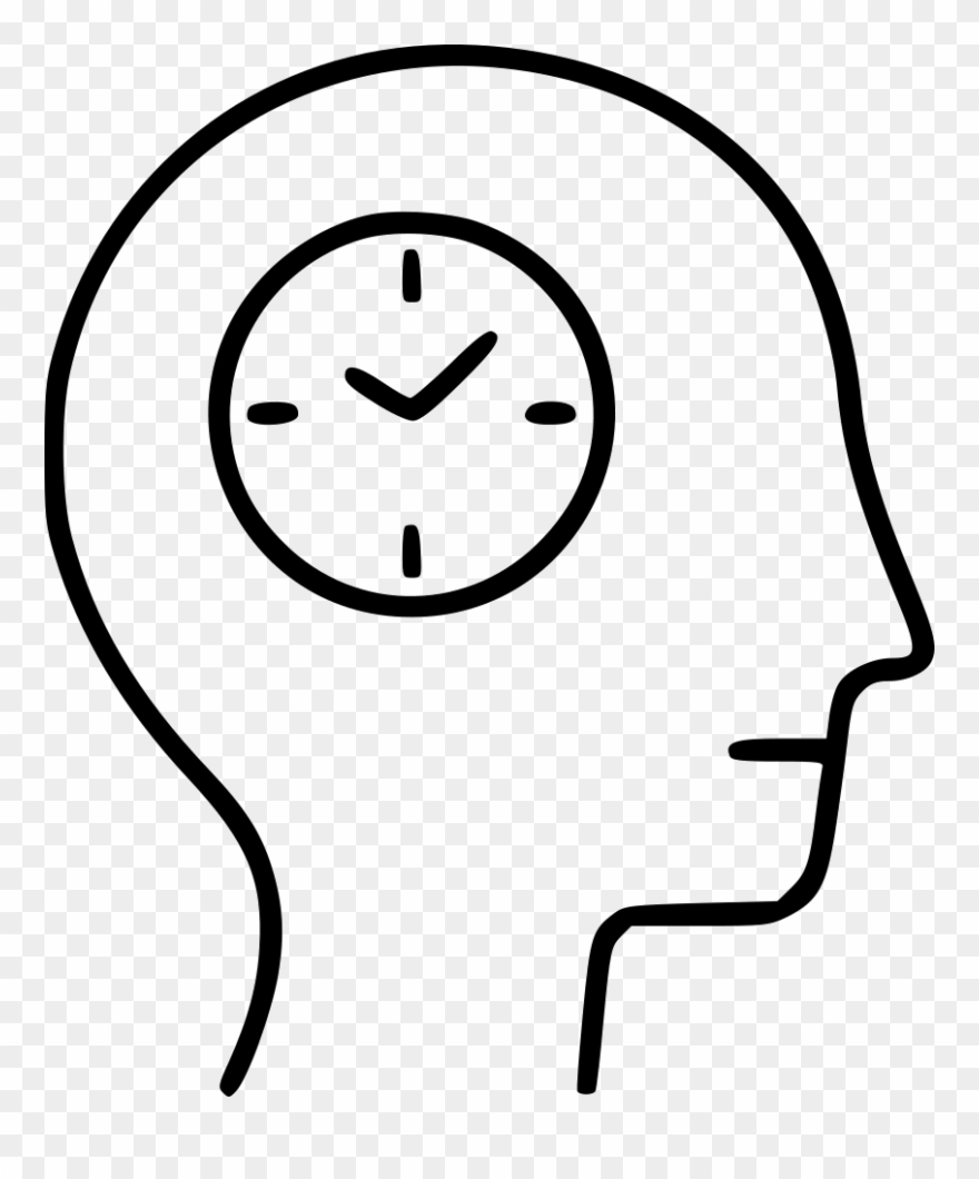 Human Head Clock Plan Timeplan Schedule Timetable Comments - Simple Clock Face Clipart