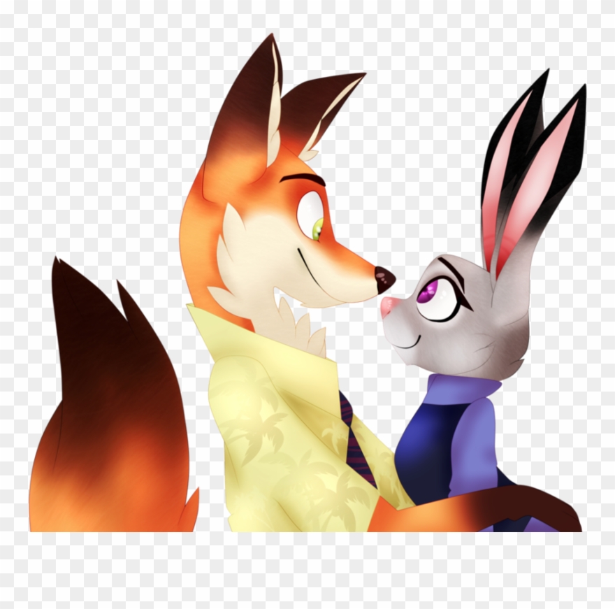 New Year Clipart - Zootopia Judy X Nick Hot - Png Download