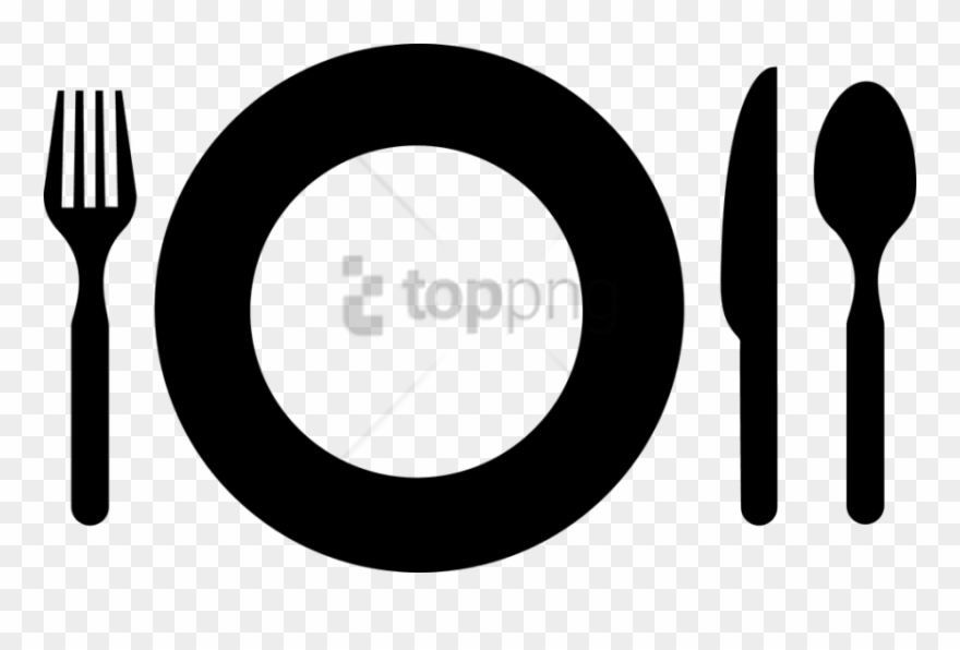 Free Png Food Symbol Restaurant Png Image With Transparent - Plate And Cutlery Clipart