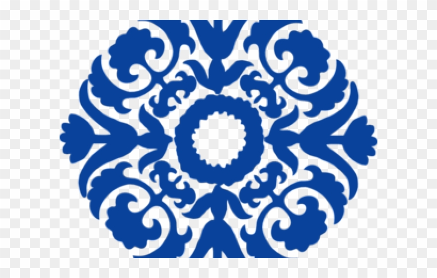 Flourish Clipart Damask - Circle Designs Png Transparent