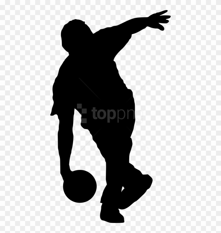 Free Png Sport Bowling Silhouette Png - Silhouette Bowling Png Clipart