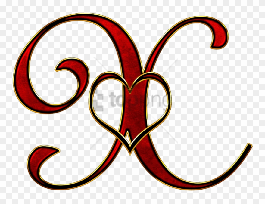 Free Png Valentine Capital Letter X Png Image With - Alphabet Clipart