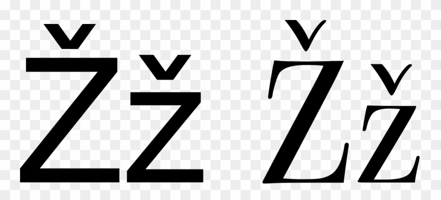 Letter Ž Clipart