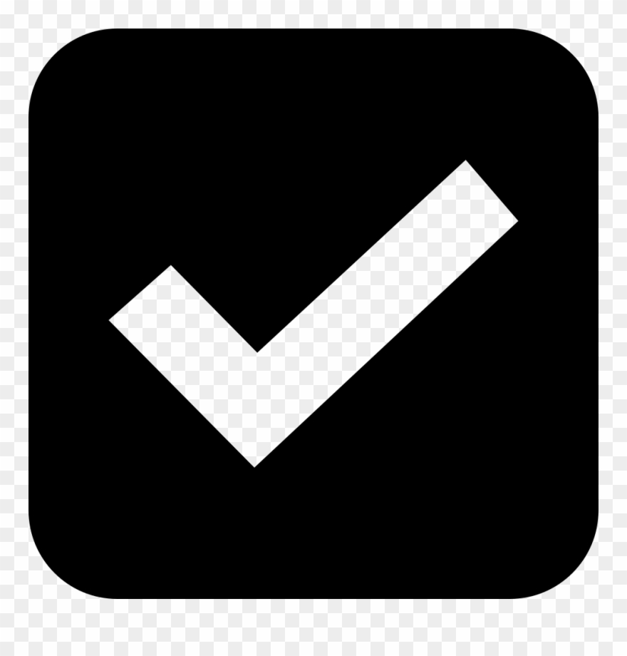 Checkbox Icon Png - Check Box Icon White Clipart
