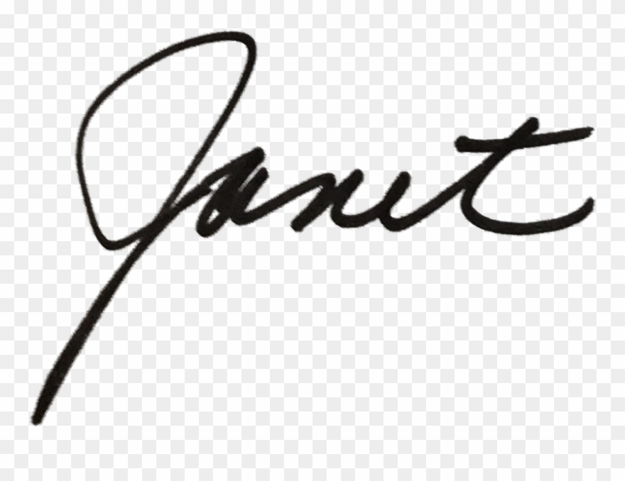 Signature-janet - Janet Signature Clipart