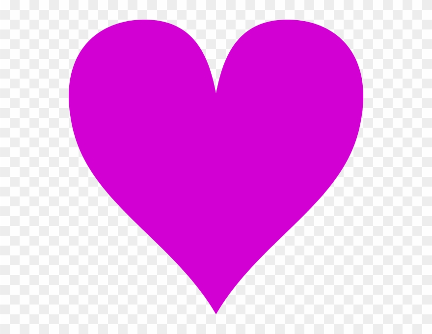 Card Coeur Vector Clipart - Pink And Purple Heart - Png Download