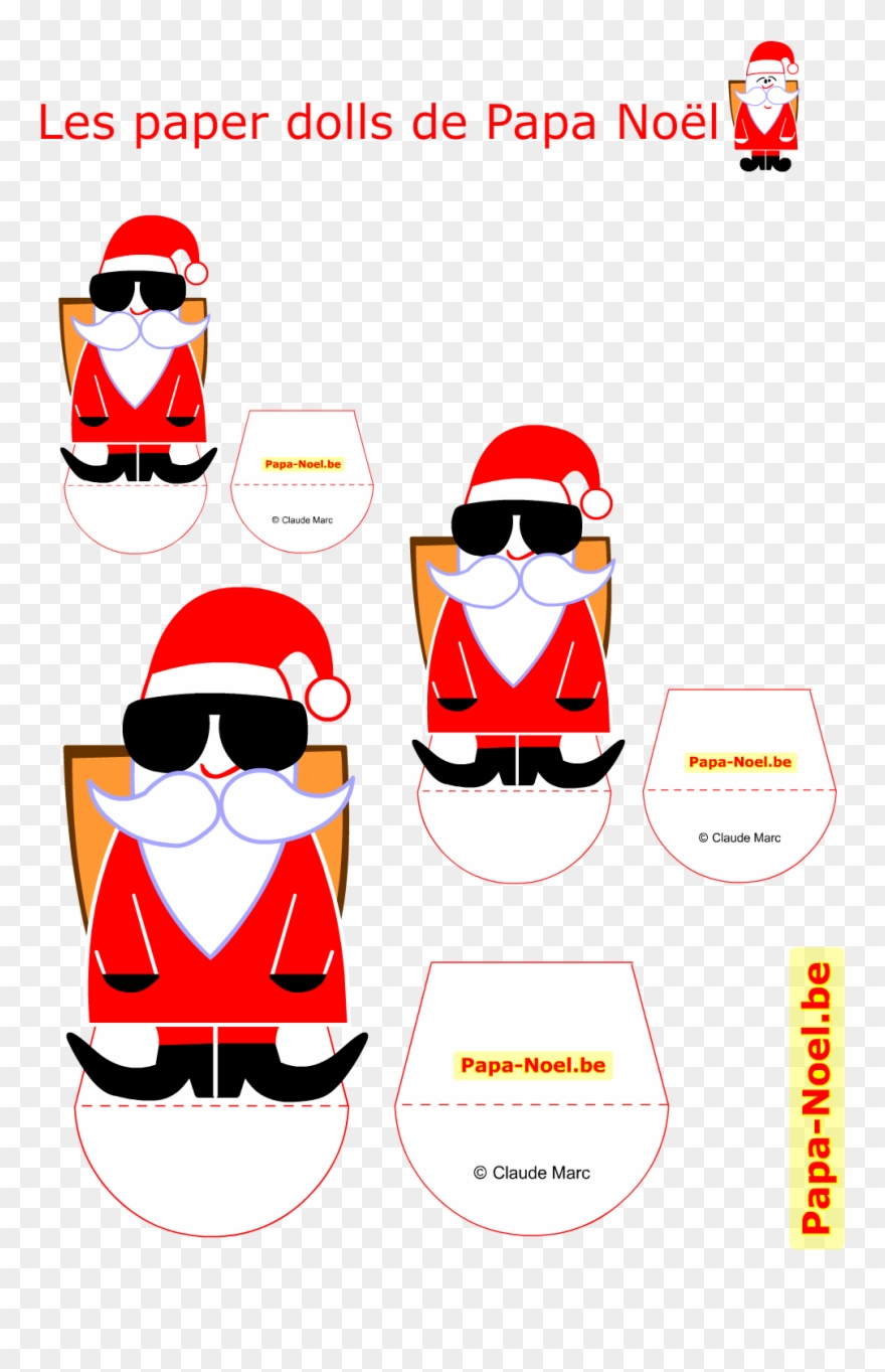 Bricolage De Noel Enfant Imprimer Le Paper Doll Noel - Etiquette Noel Clipart