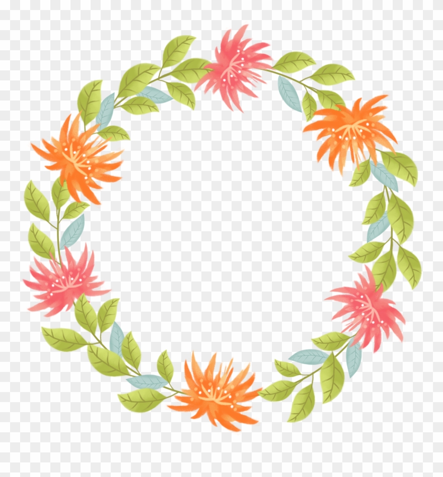 Peint À La Main Fleur Frontière Dialogue Png Et Psd - กรอบ การ์ตูน ดอกไม้ Clipart