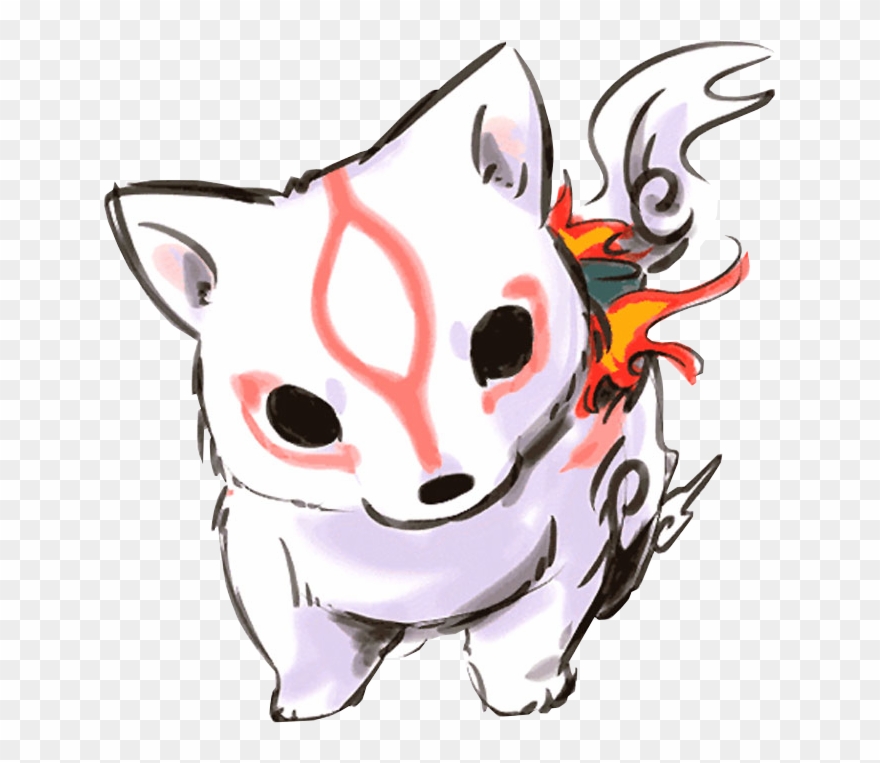 Is This Your First Heart - Okami Amaterasu Clipart