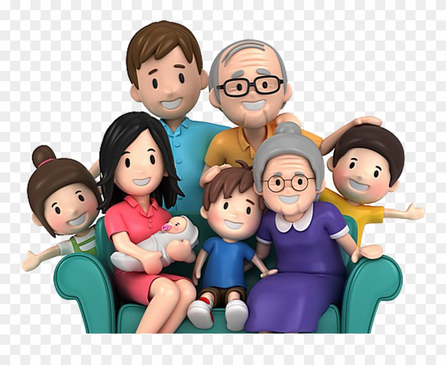 Cartoon Family Pic - Cartoon Family Group Happy Family Clipart