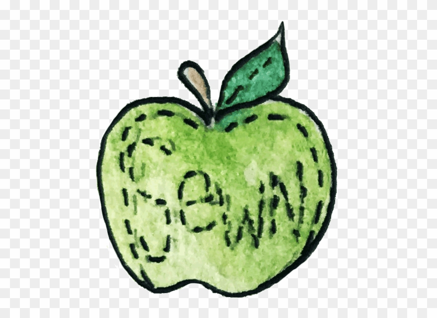 Sewn Apple - Granny Smith Clipart