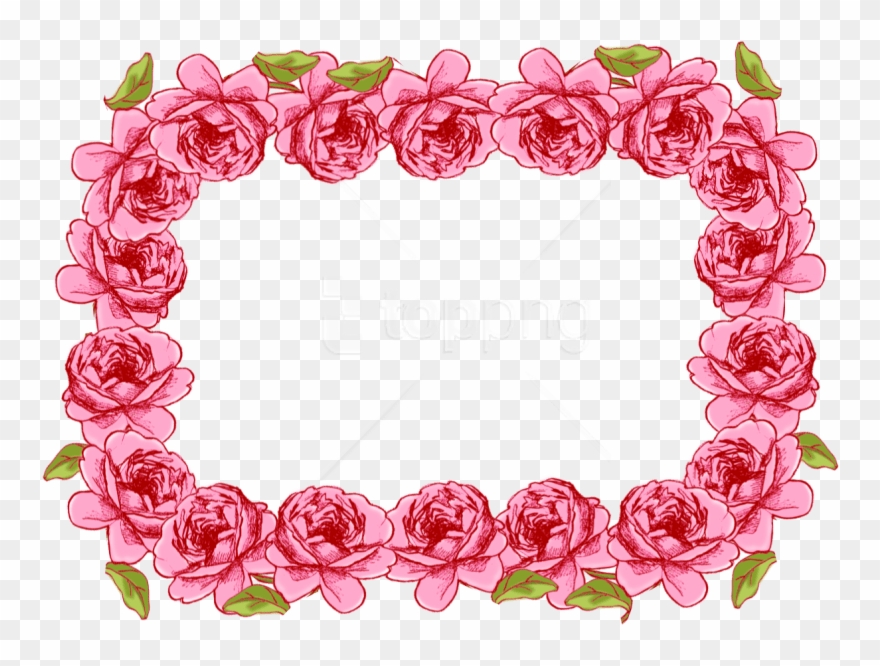 Free Png Garland Frame Png - Pink Vintage Frame Clipart