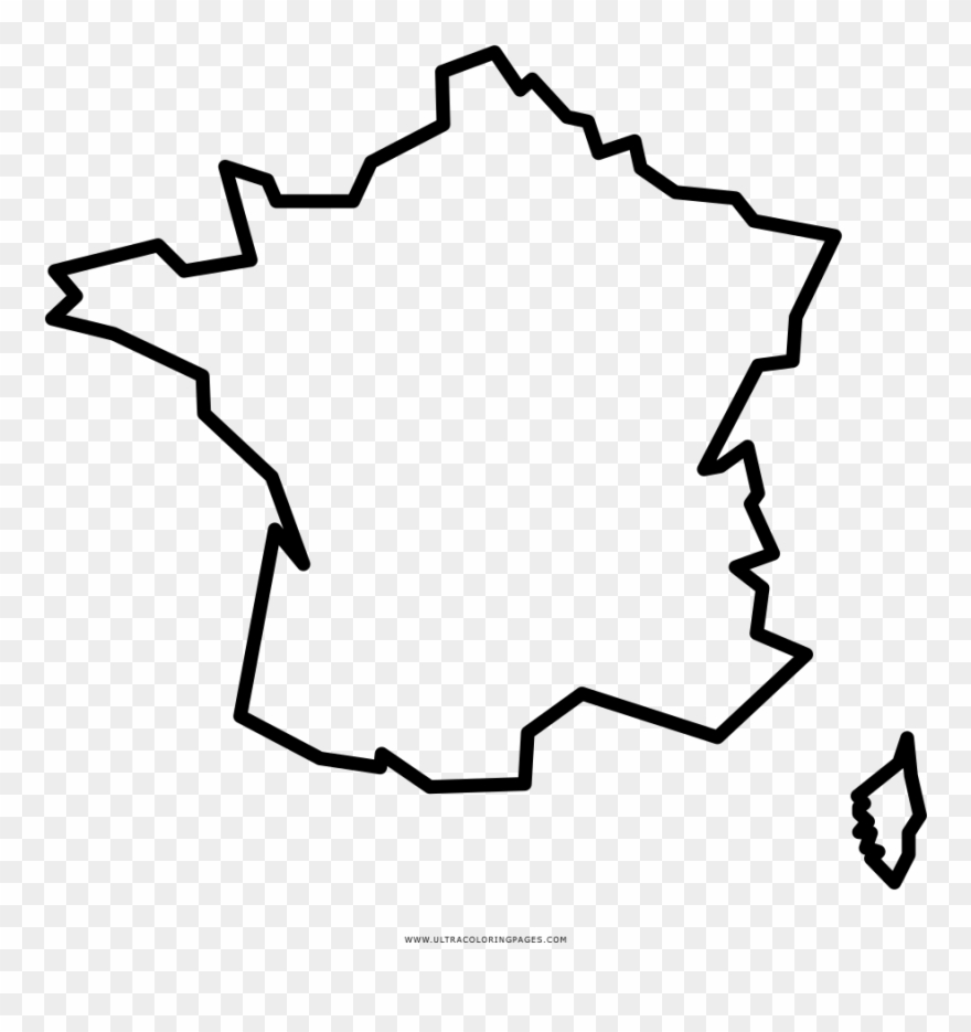 France Coloring Page - France Hexagon Icon Clipart