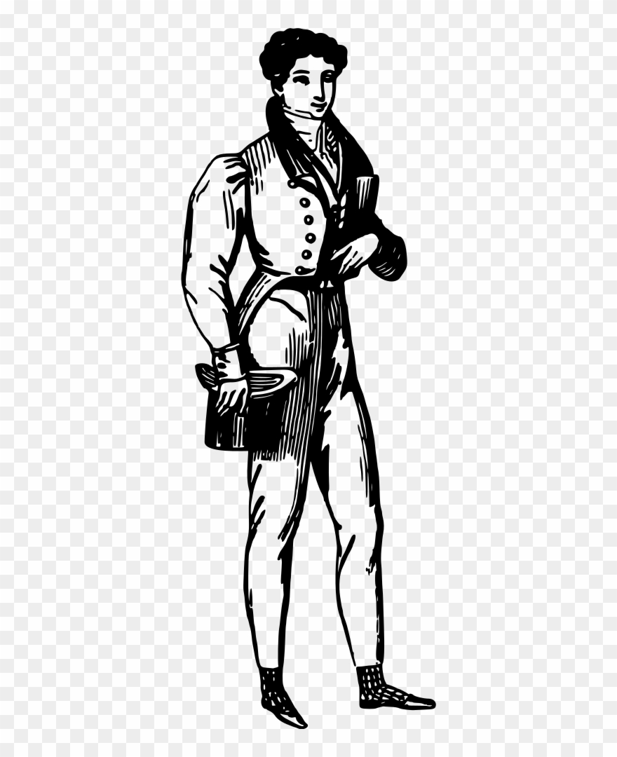 French Fashion 1820s - Illustration Clipart