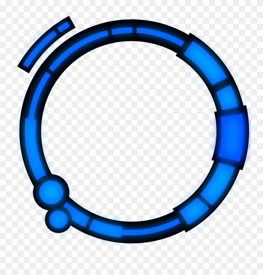 Futuristic Border Png - Circle Clipart