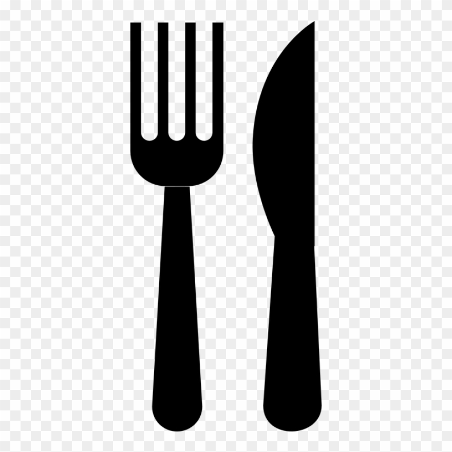 Gabel, Messer, Gerichte, Esse - Faca E Garfo Desenho Png Clipart
