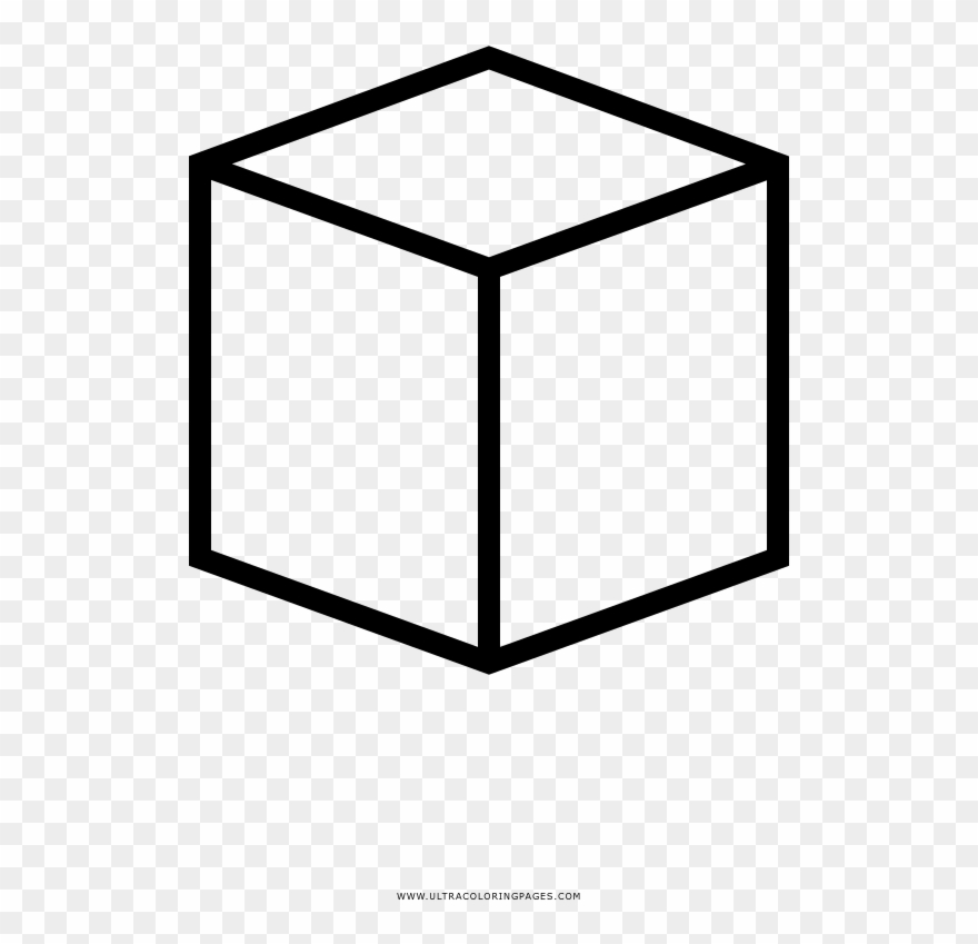 Würfel Ausmalbilder - Difference Between 2d & 3d Clipart