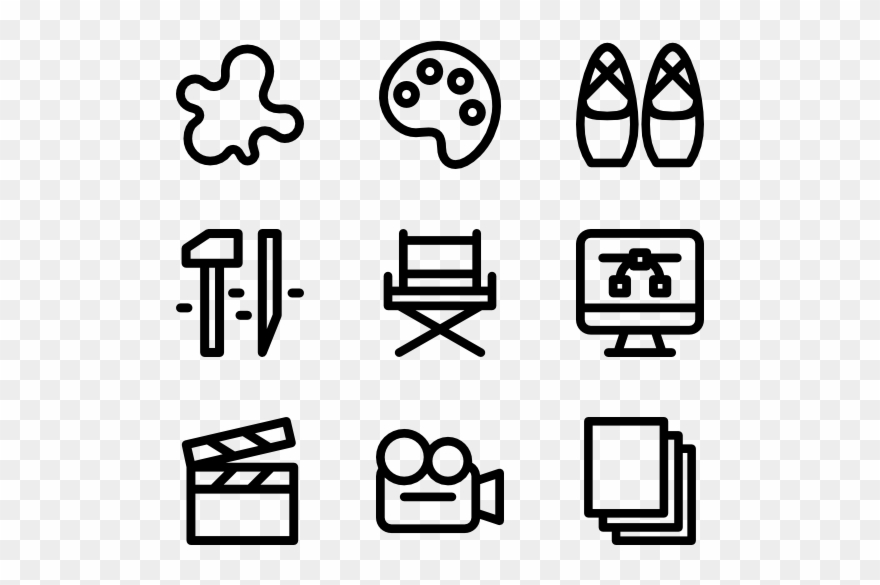 Artistic Stuff - Social Media Logos Png White Clipart