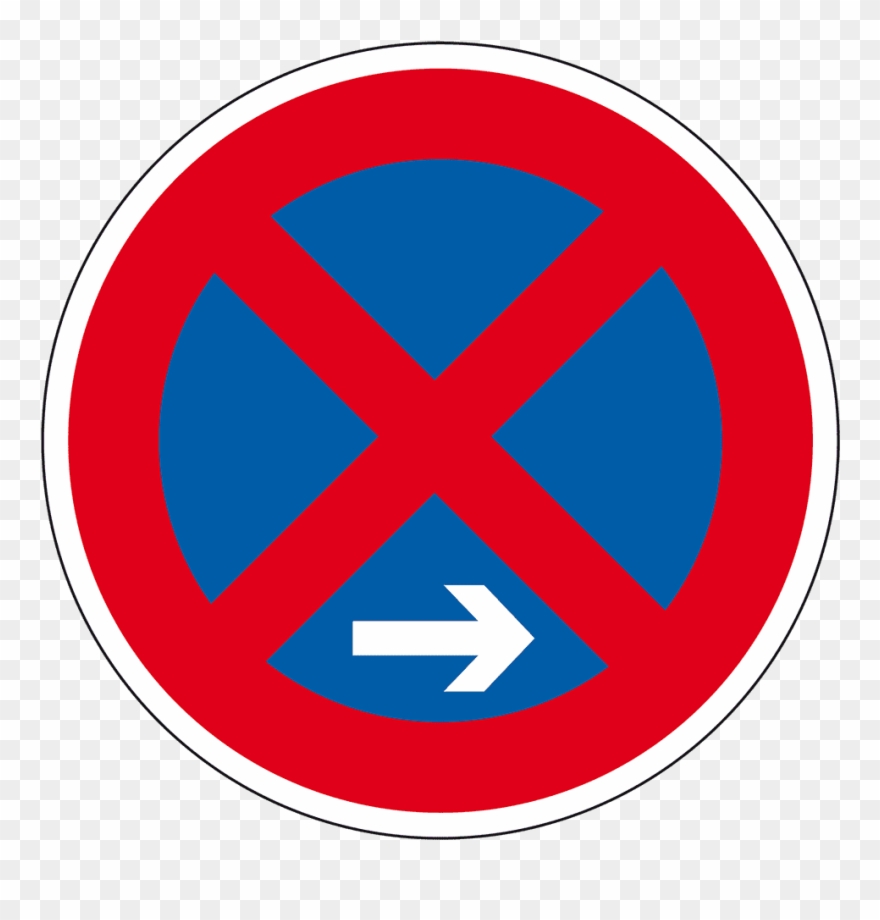 Verkehrszeichen Haltverbot Ende, Aluminium Ra1, 2mm - Circle Clipart