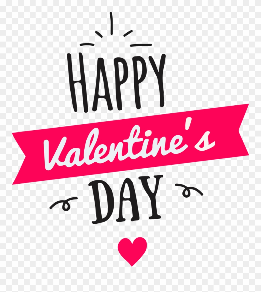 Heute Verbinden Die Meisten Menschen Den Valentinstag - Happy Valentines Day Logo Clipart