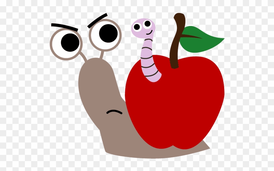 Apfelschnecke - Illustration - Silke/tierchenwelt - - Cartoon Clipart