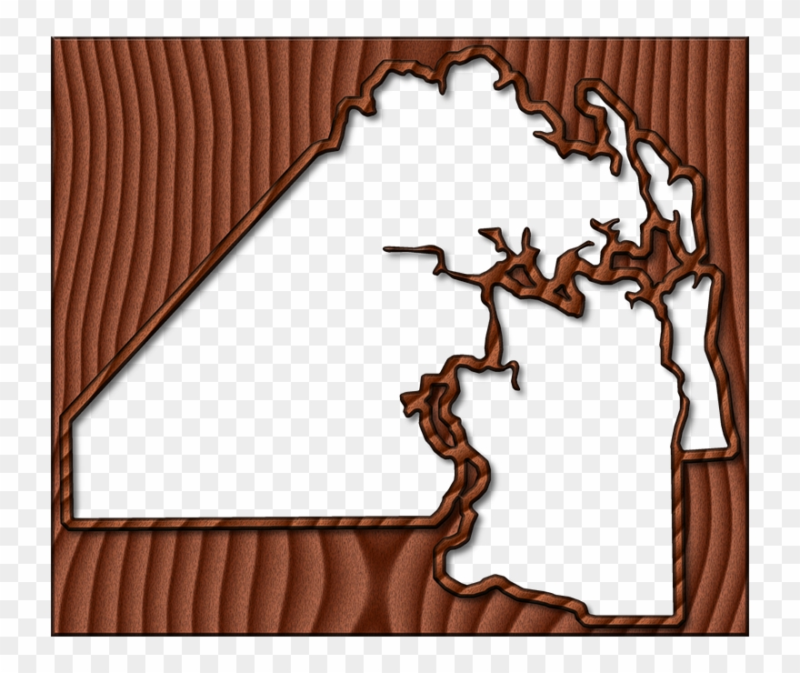 A Map Of Duval With The Map Area Carved From A Dark - Illustration Clipart