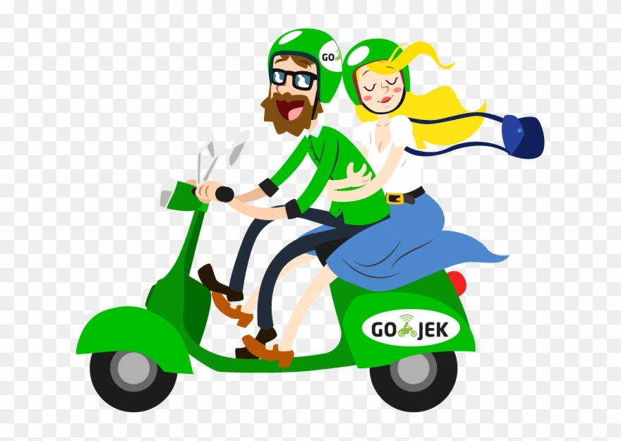 Animasi Motor Png - Gojek Driver Png Clipart