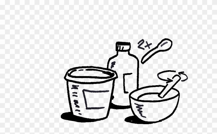 Tools You Need For Bleach Bath For Hair - Sketch Clipart