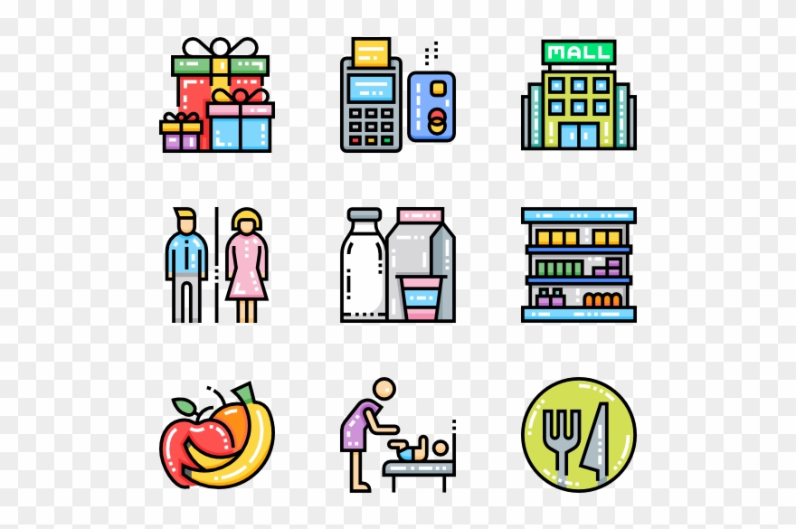 13 Icon Packs Of Building Shopping Mall - Vet Png Clipart