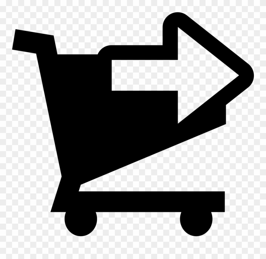 Shopping Cart Right Arrow Button Comments - Simbolo Carrito De Compra Clipart