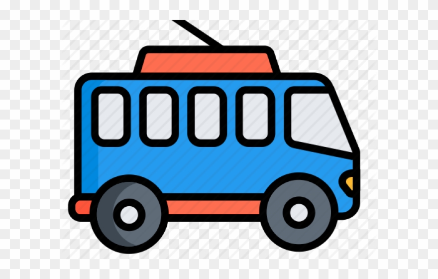 Trolley Clipart Trolley Bus - Png Download