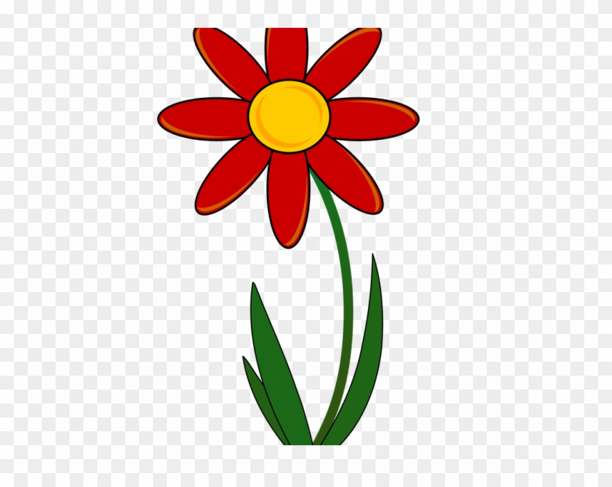 Download Red Flower Clipart - Flower Clip Art - Png Download
