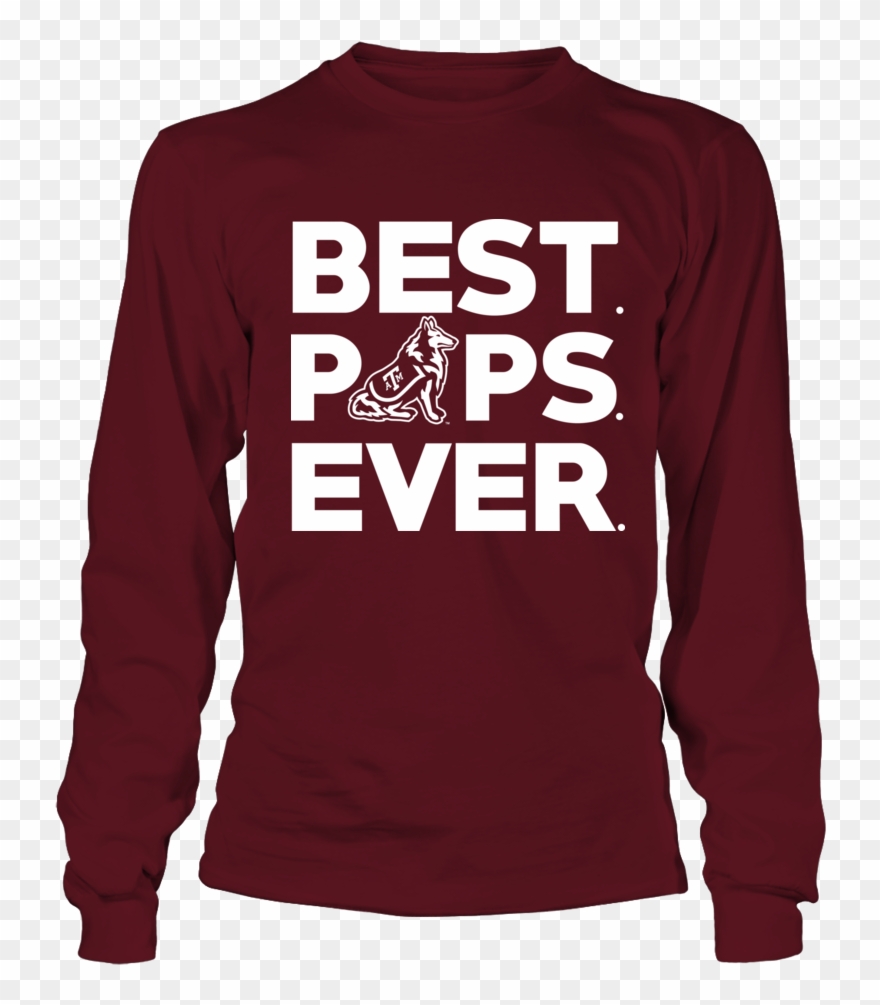 Best Pops Ever Texas A&m Aggies Shirt - Long-sleeved T-shirt Clipart