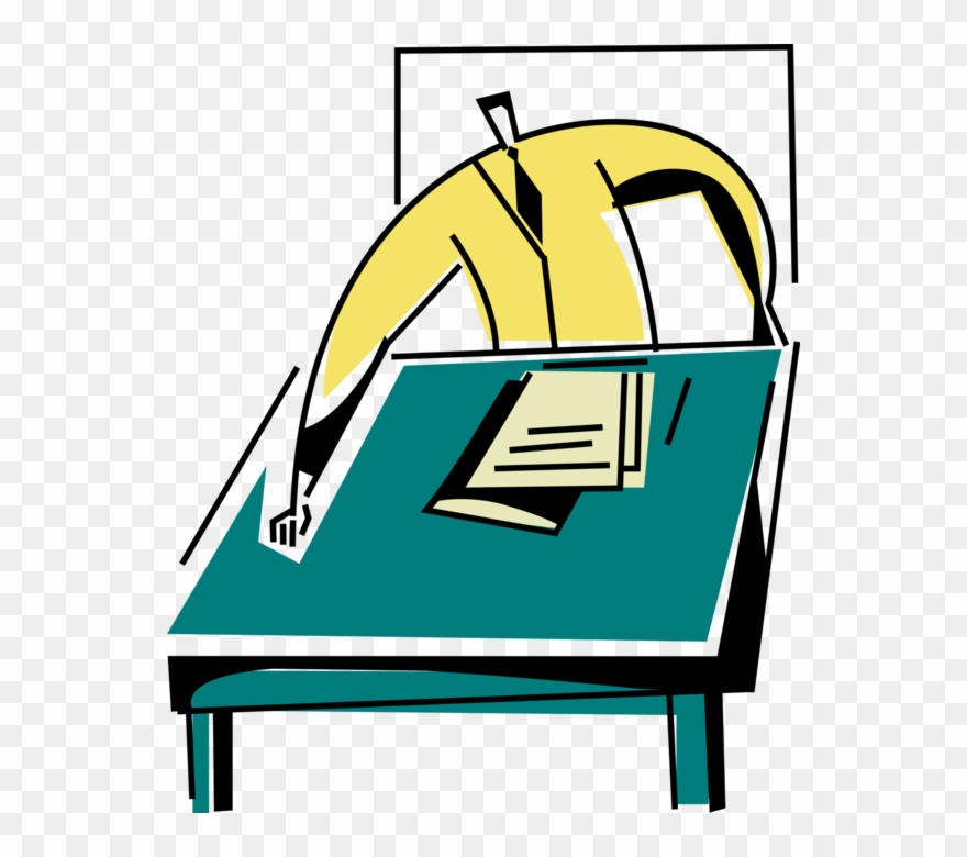 Vector Illustration Of Businessman With Paperwork At Clipart