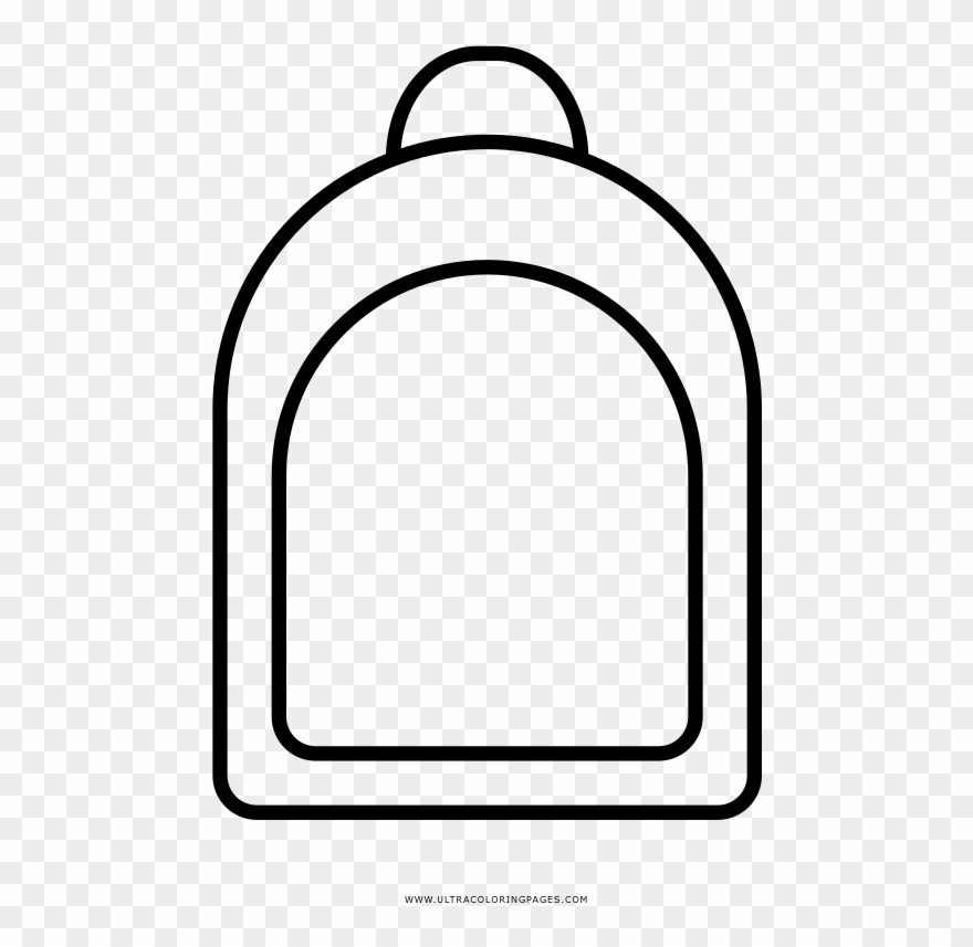 Backpack Coloring Page Clipart