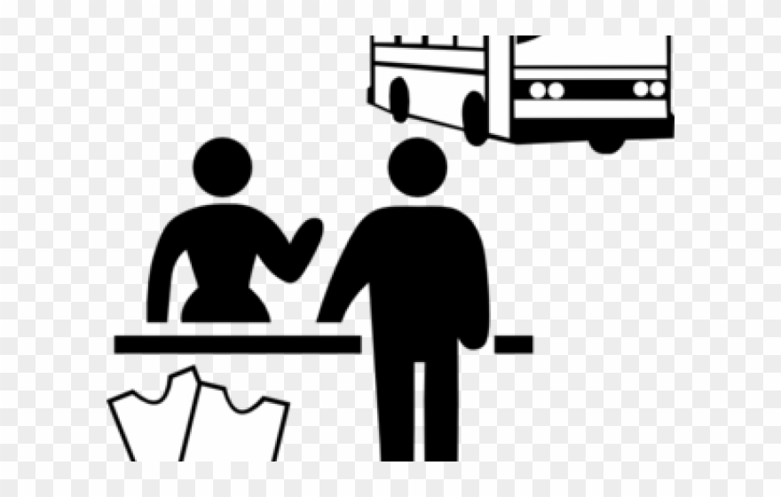 Bus Clipart Bas - Bus Clip Art Black And White - Png Download