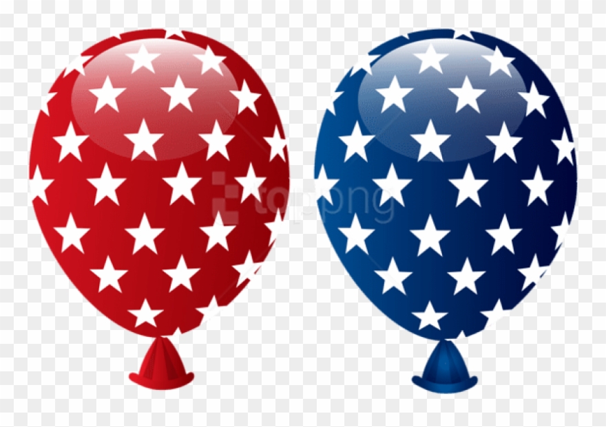 Free Png Download Usa Balloons Decoration Png Images - 4th Of July Balloons Clipart Transparent Png