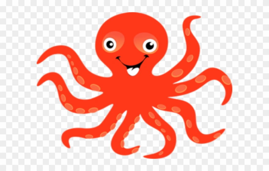 Octopus Clipart Food - Cartoon Octopus - Png Download