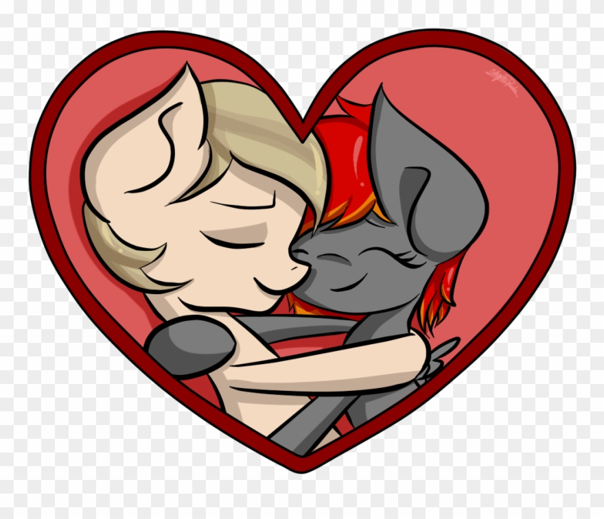 Upsidedownpanda, Cuddling, Heart, Holiday, Oc, Oc - Cloud Computing Clipart
