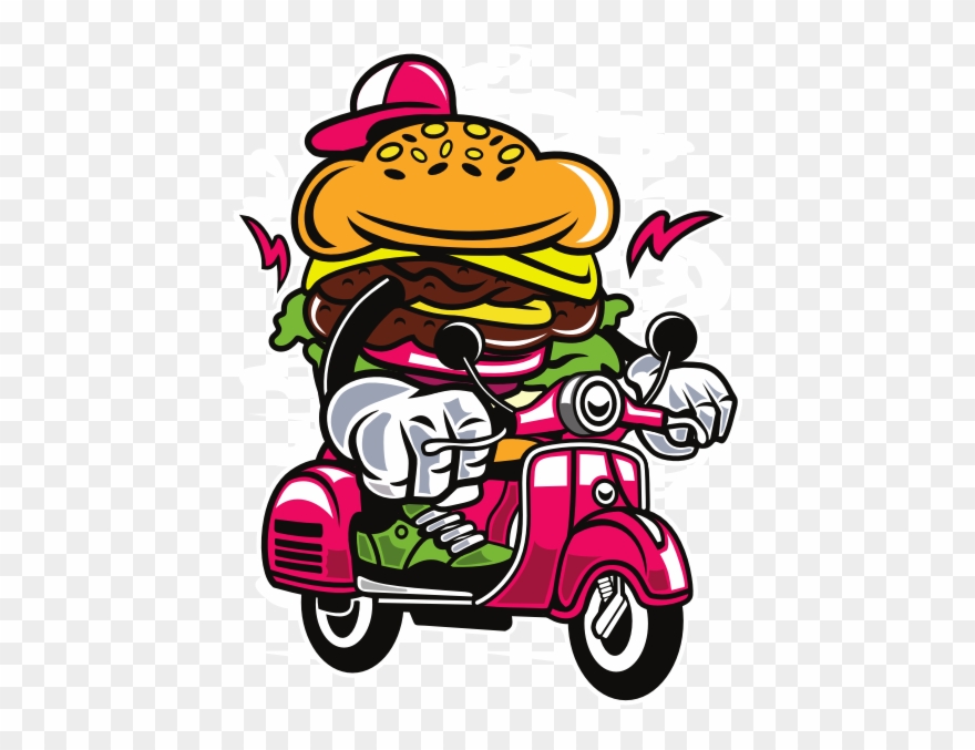 Burger T Shirt Design Clipart