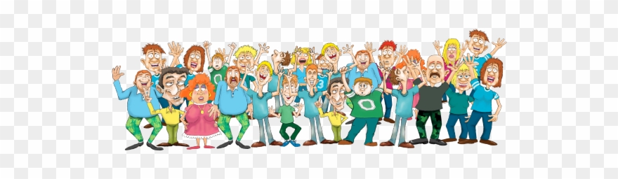 Crowd Clipart Croud - Cartoon - Png Download
